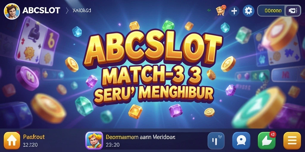 Screenshot gameplay ABCSLOT yang menampilkan serunya mencocokkan buah.
