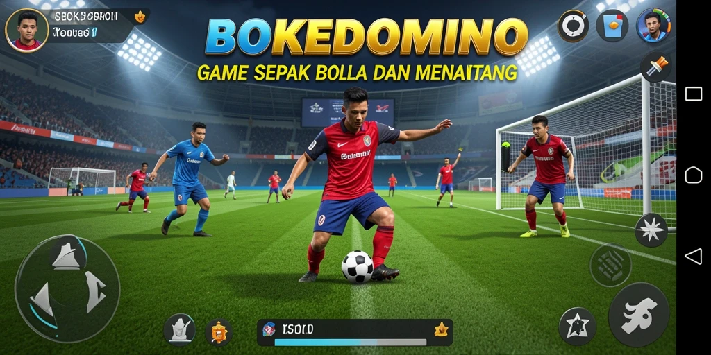 Tampilan gameplay seru dan menegangkan dari BOKEDOMINO.