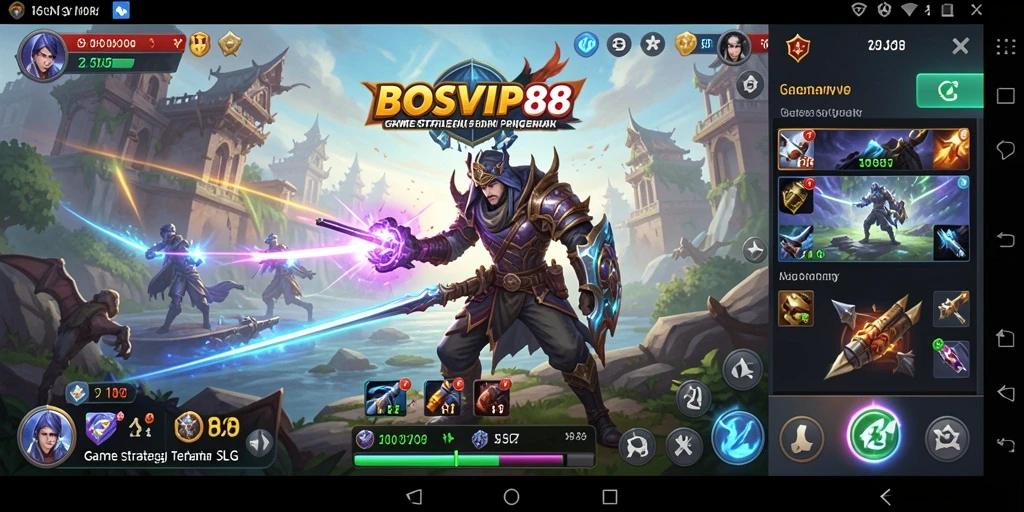 Screenshot gameplay menarik dari BOSVIP88 dengan aksi SLG yang mendebarkan.
