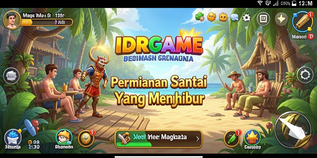 Tampilan gameplay <strong>IDRGAME</strong> yang ceria dan menarik.