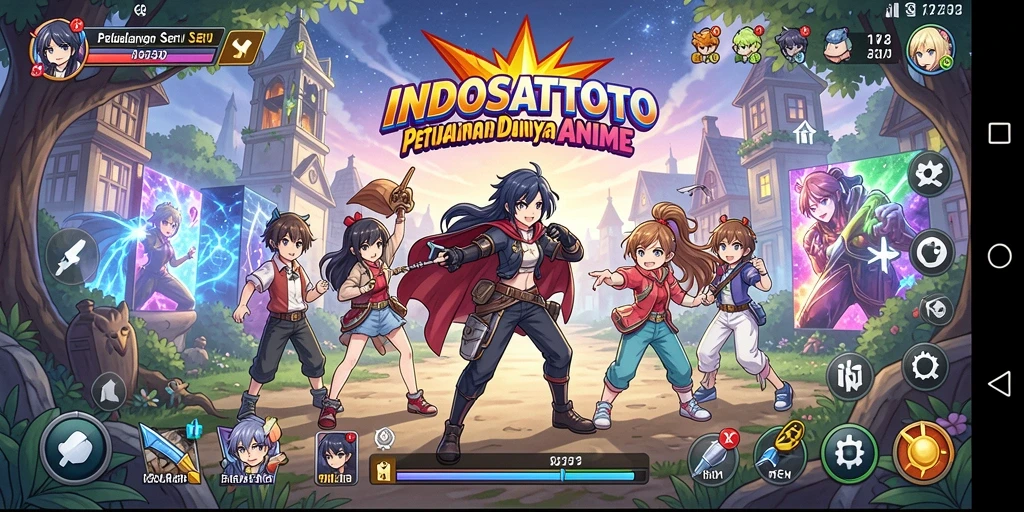 Tampilan menarik dari gameplay INDOSATTOTO dengan karakter anime.