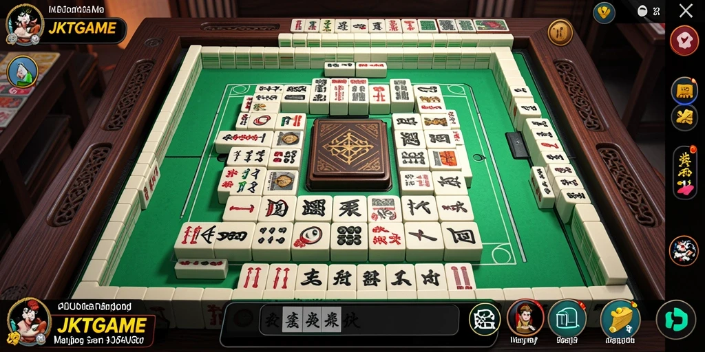 Tampilan gameplay seru JKTGAME dengan berbagai level Mahjong.