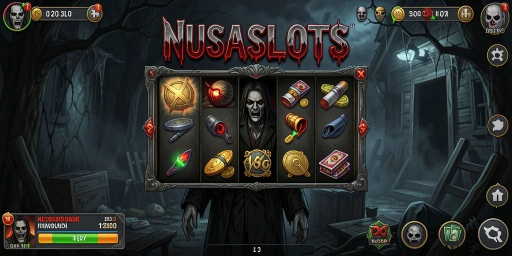 Tampilkan gameplay menegangkan di NUSASLOTS saat memasuki dunia horor.