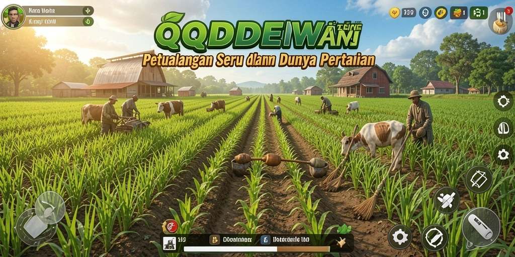 Tangkapan layar menampilkan pemain sedang bercocok tanam dengan indah di <strong>QQDEWA</strong>.